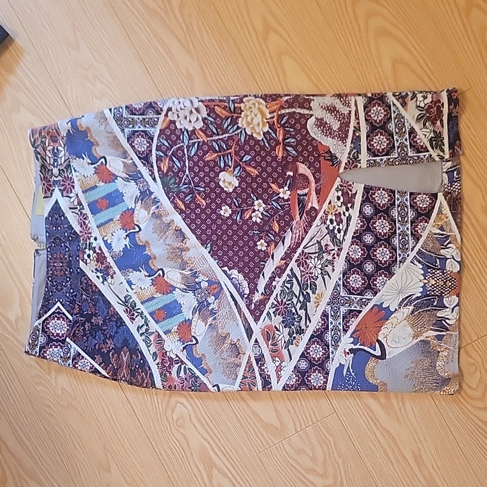 MAEVE oriental print skirt, S